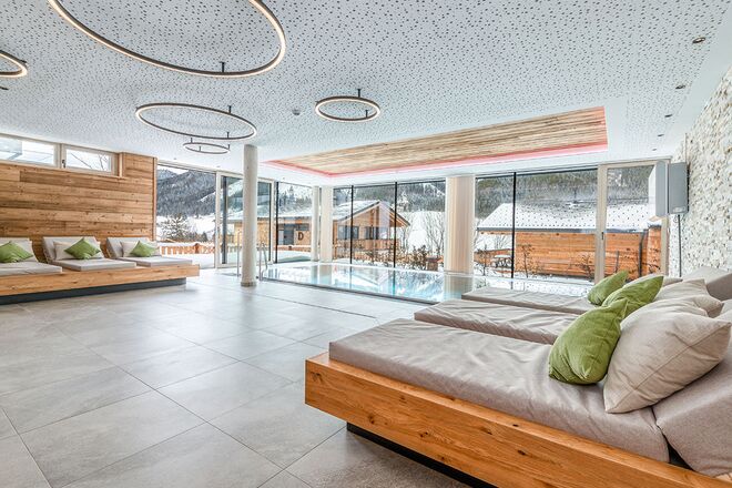 Projekt Chalets Schladming_Pool mit Ruhebereich